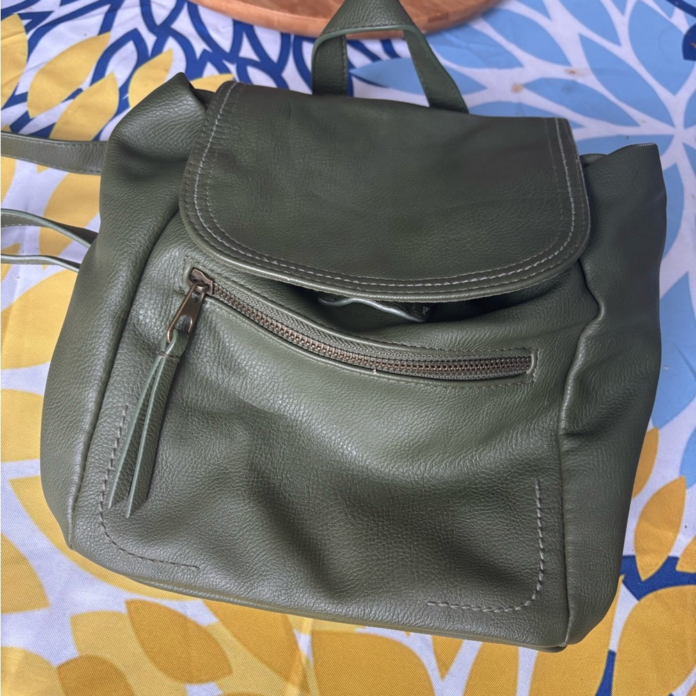 Universal Thread Olive Green Mini Backpack - image 6